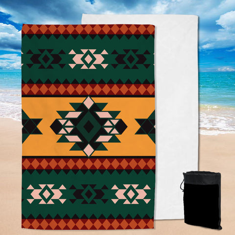 GB-NAT00408 Aztec Geometric Pattern Pool Beach Towel