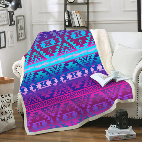 Powwow StoreGBNAT00701 Pattern Color Native Blanket