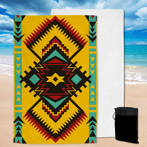 GB-NAT00413 Abstract Geometric Ornament Pool Beach Towel