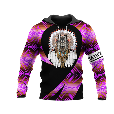 Powwow StoreHD000265 Pattern Native Pride 3D Hoodie v1