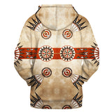 GB-NAT00367-02 Native Drum Head Pattern Native 3D Hoodie