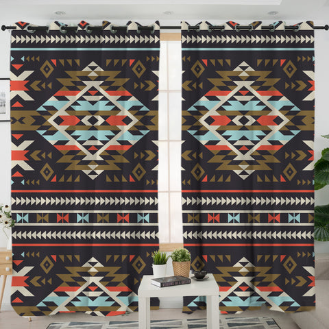 LVR0052 Pattern Native American Living Room Curtain