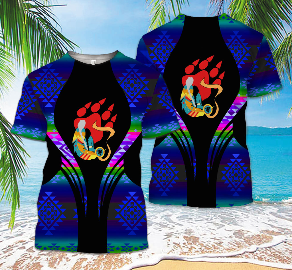 Powwow StoreTS0084 Pattern Native American 3D TShirt