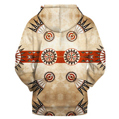 Powwow Store gb nat00367 native drum head pattern 3d hoodie