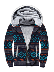 GB-NAT00598 Seamless Ethnic Ornaments  Clutch Purse  3D Fleece Hoodie