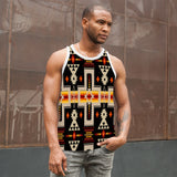 Powwow Store gb nat00062 01 black tribe design native american mens all over print tank