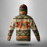 Powwow Store gb nat00351 geometric pattern design native 3d hoodie with mask