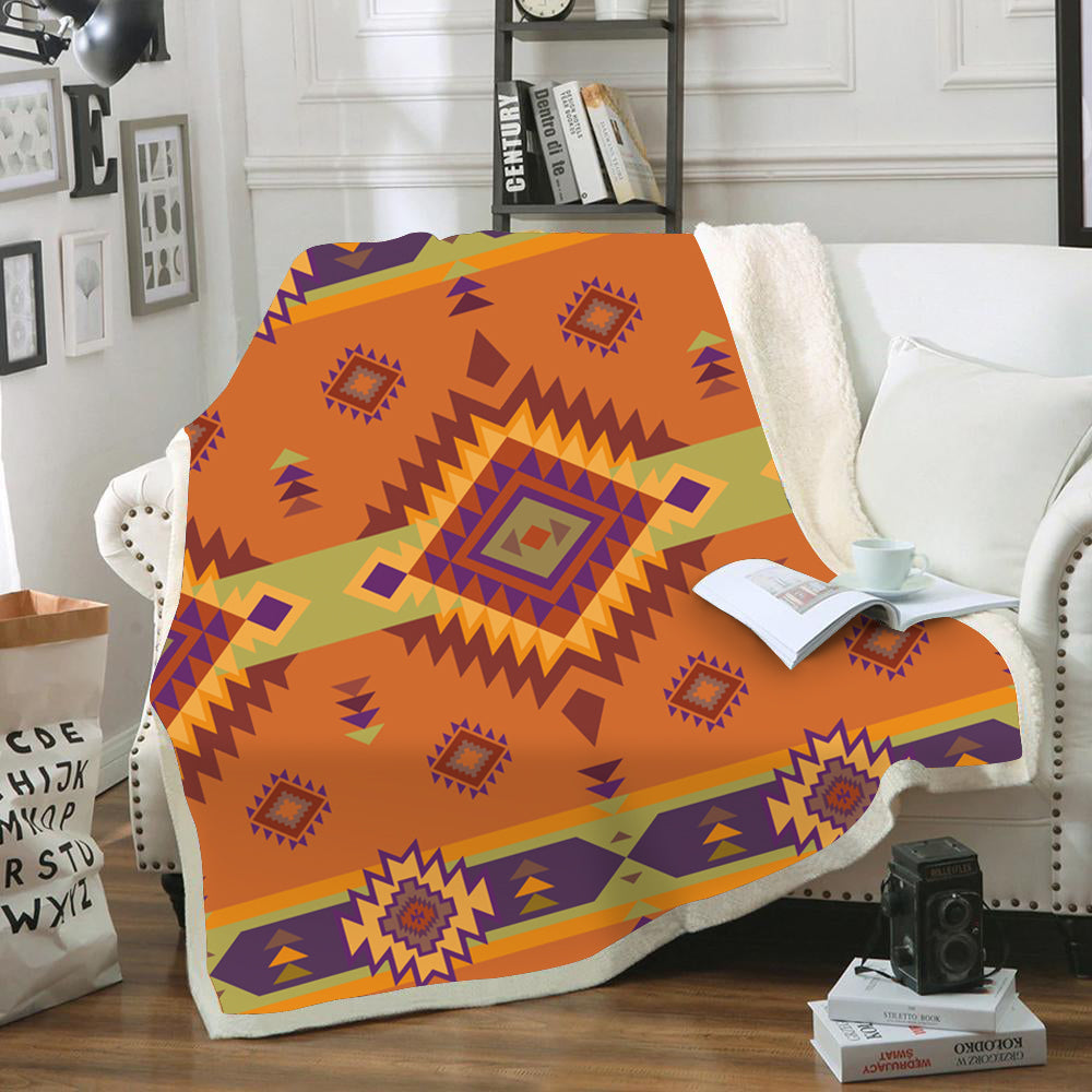 Powwow StoreGBNAT00738 Pattern Tribal  Native Blanket