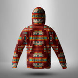 Powwow Store gb nat00402 02 red pattern native 3d hoodie with mask