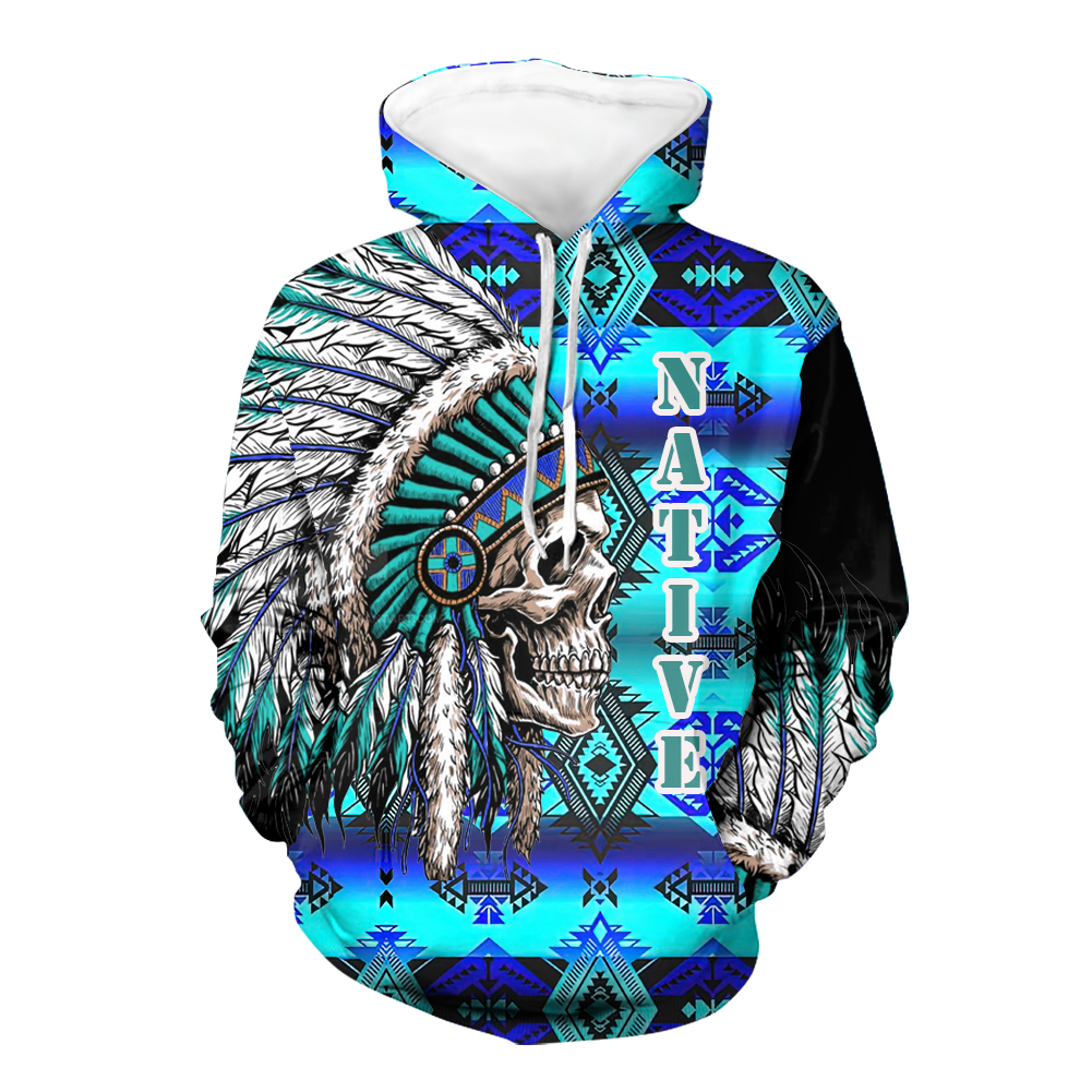 Powwow StoreHD000139 Native American Pride  3D Hoodie