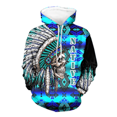 Powwow StoreHD000139 Native American Pride  3D Hoodie