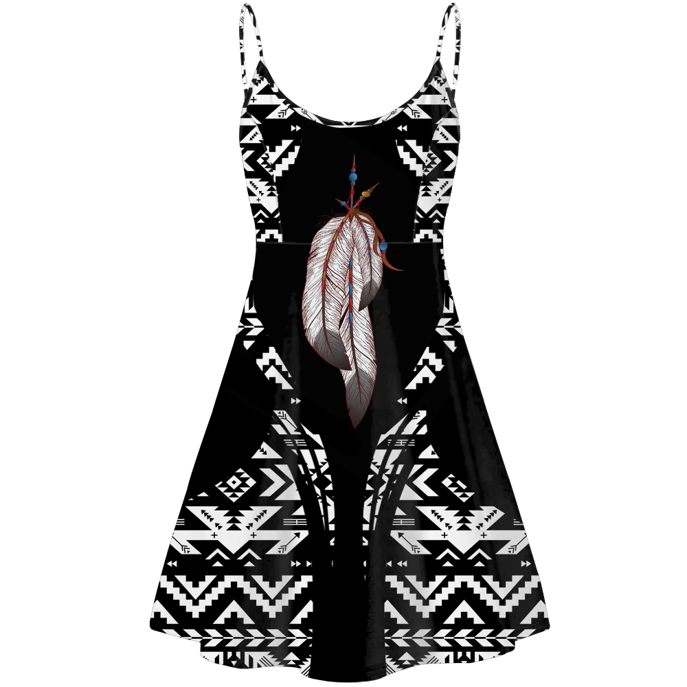 STD0057  Pattern Native American Strings Dress