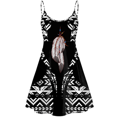 STD0057  Pattern Native American Strings Dress