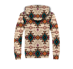 GB-NAT00662 Retro Color Tribal 3D Fleece Hoodie