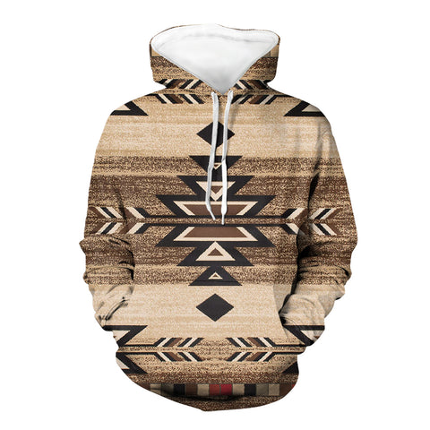 Powwow Store gb nat00334 brown arrow native american 3d hoodie