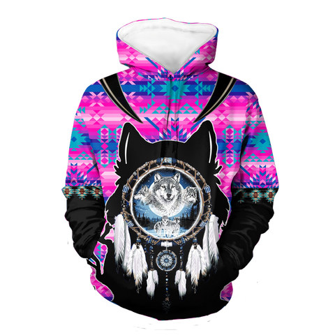 Powwow StoreHD000103 Native American Pride  3D Hoodie