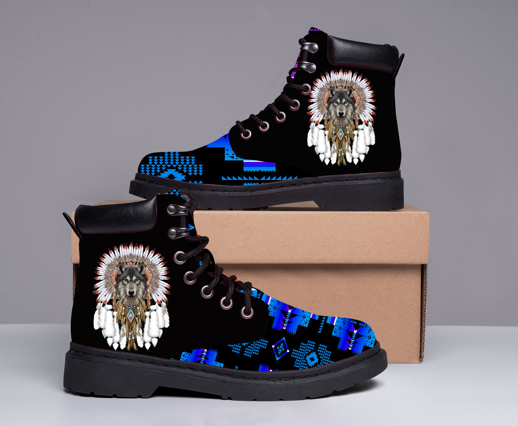 ASSB0007 Pattern  Native American All-Season Boots