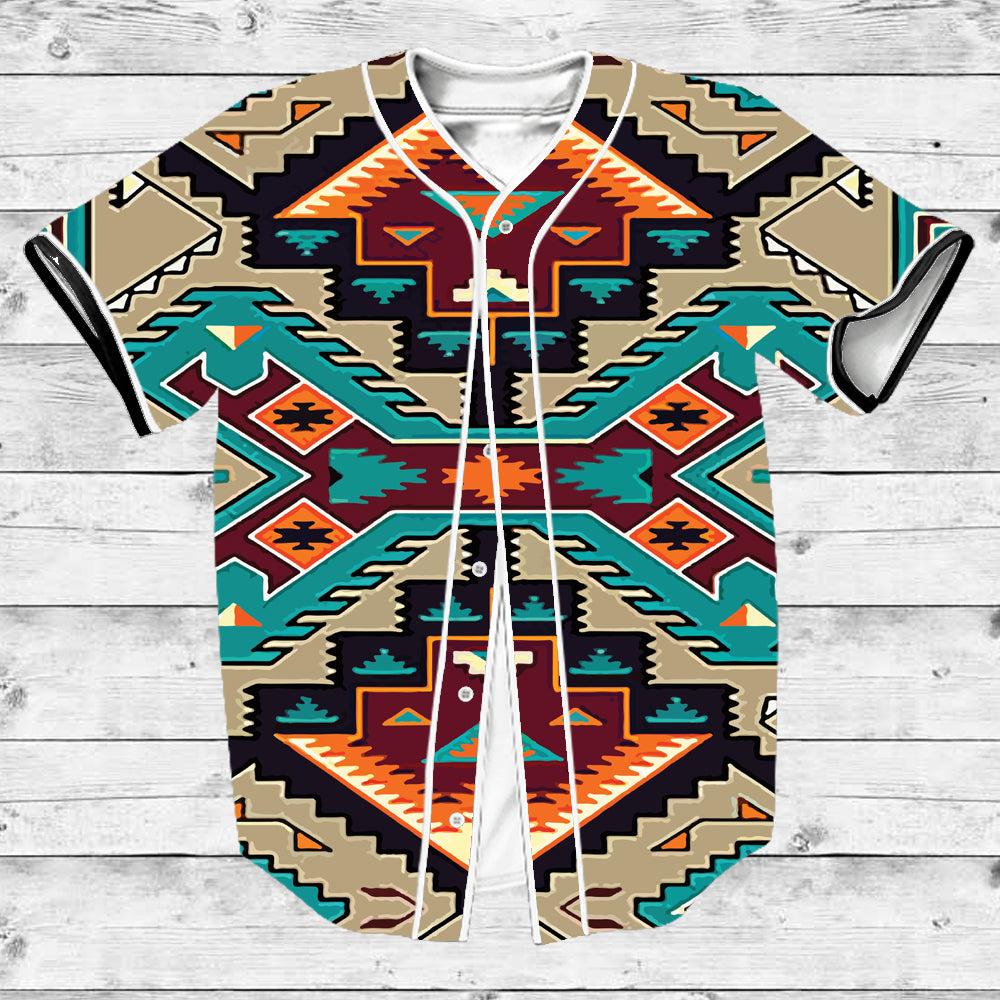 Powwow Store gb nat00016 native american culture design baseball jersy
