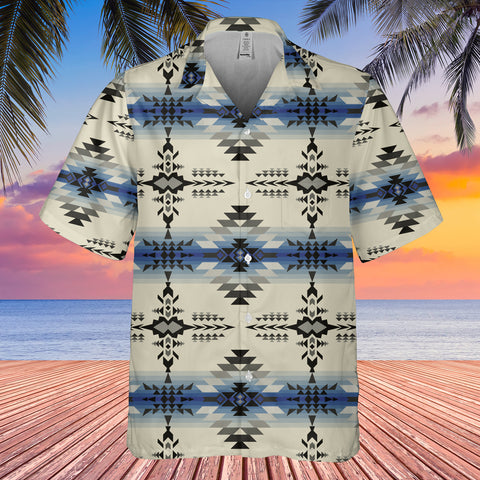 GB-NAT00608 Seamless Geometric Pattern Hawaiian Shirt 3D