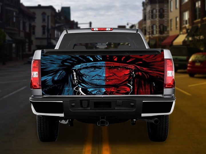 GB-NAT00299 Color Chief Native American Tailgate Sticker