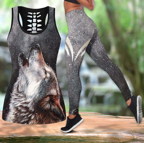 Powwow Store the wolfs hollow tanktop legging set ls05