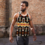 Powwow Store gb nat00062 01 black tribe design native american mens all over print tank