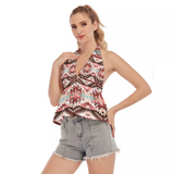 Powwow Store gb nat00540 red vector hollow crop top