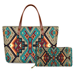 GB-NAT00016 Culture Design Handbag & Purse Set - Powwow Store