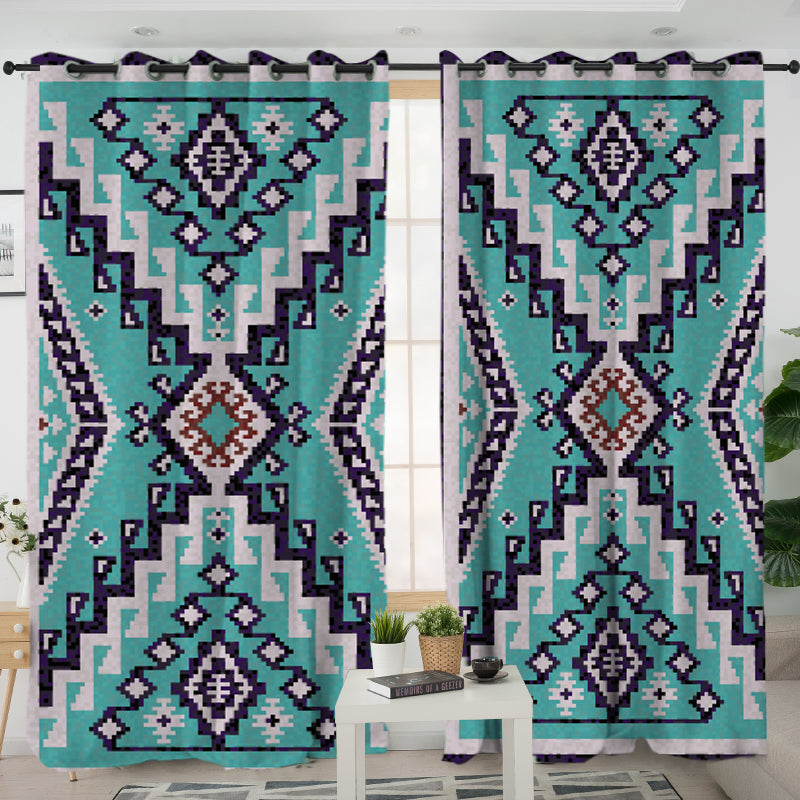 LVR0046 Pattern Native American Living Room Curtain
