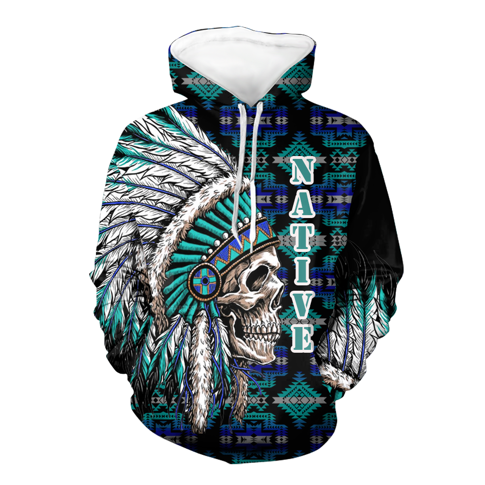 Powwow StoreHD000120 Native American Pride  3D Hoodie