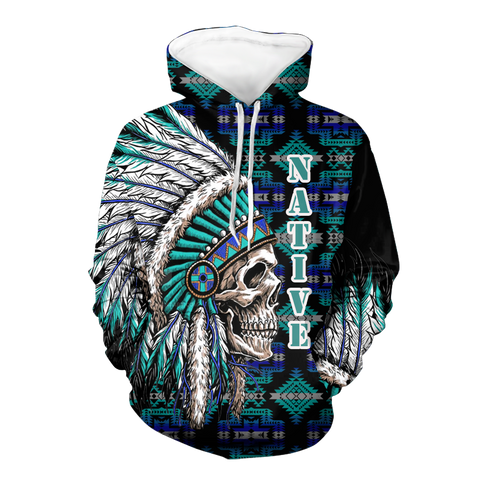 Powwow StoreHD000120 Native American Pride  3D Hoodie