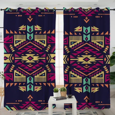 LVR0045 Pattern Native American Living Room Curtain