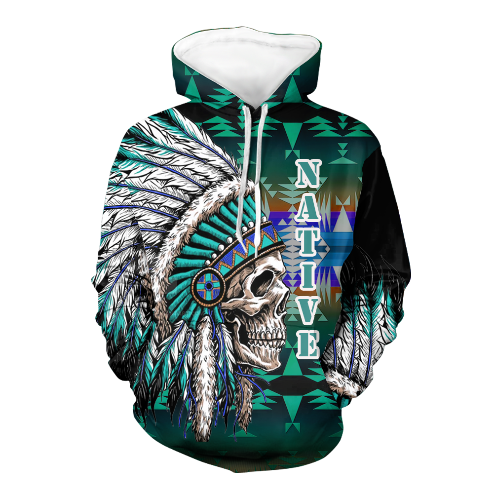 Powwow StoreHD000121 Native American Pride  3D Hoodie