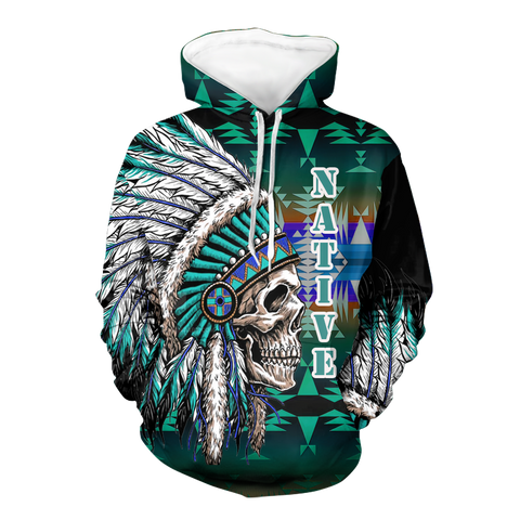 Powwow StoreHD000121 Native American Pride  3D Hoodie