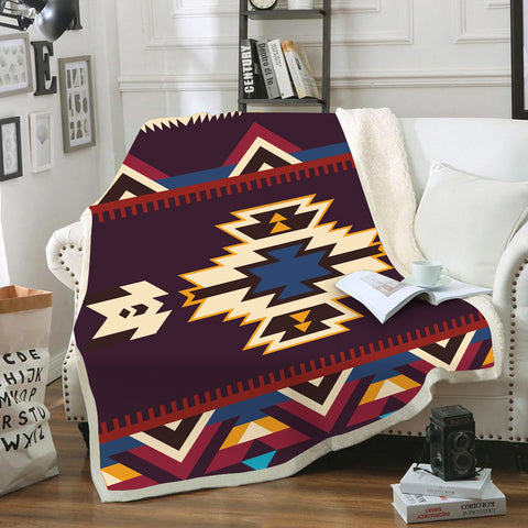 Powwow StoreGBNAT00736 Pattern Tribal  Native Blanket