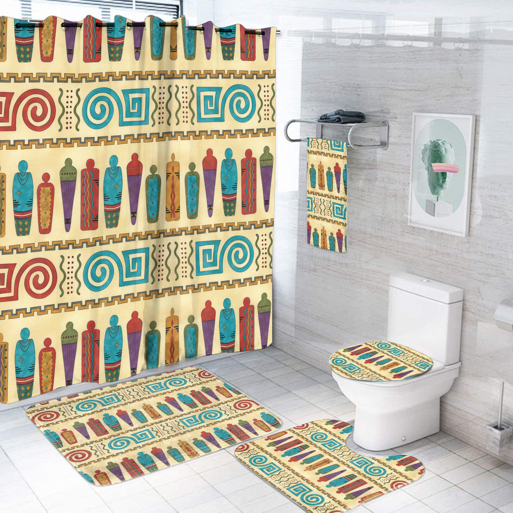 Powwow Store gb nat00618 pattern girl native light bathroom set