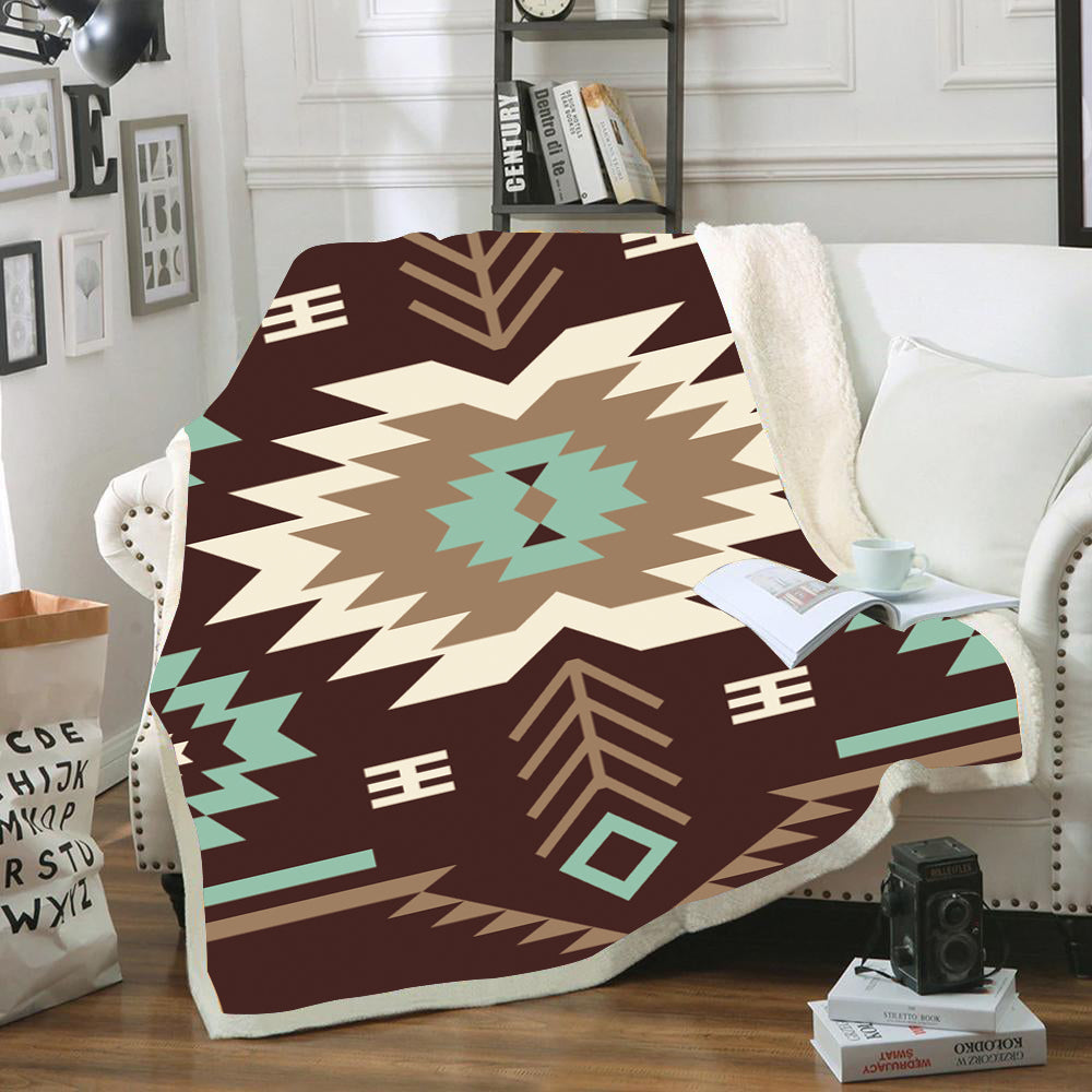 Powwow StoreGBNAT00737 Pattern Tribal  Native Blanket