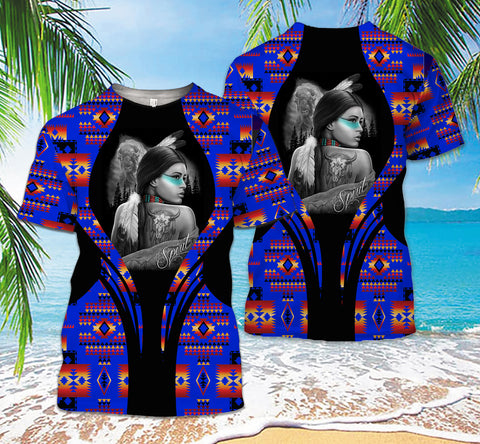 Powwow StoreTS0089 Pattern Native American 3D TShirt