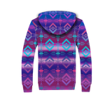 SFH0020 Purple Light Pattern Native 3D Fleece Hoodie