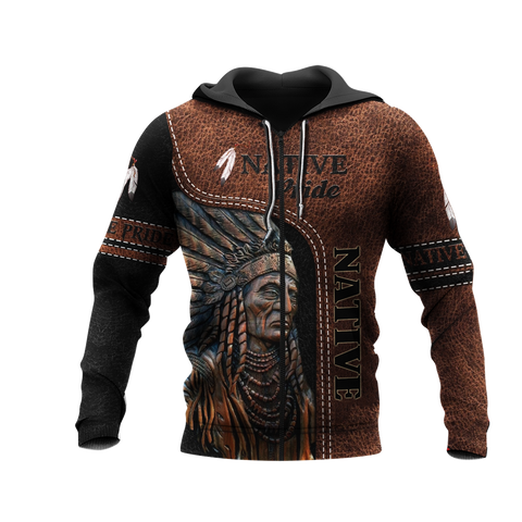 Powwow StoreHD000131 Native American Pride  3D Hoodie