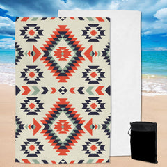 Powwow Store gb nat00389 pink geometric pattern pool beach towel