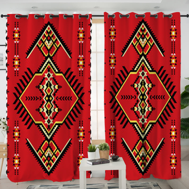 Powwow StoreLVR0043 Pattern Native American Living Room Curtain