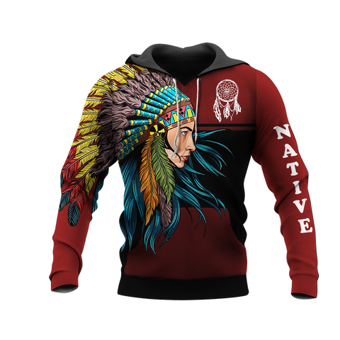 HD000141 Native American Pride  3D Hoodie