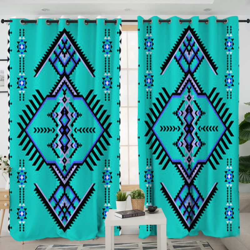 Powwow StoreLVR0042 Pattern Native American Living Room Curtain