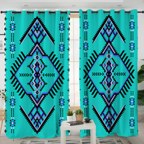 LVR0042 Pattern Native American Living Room Curtain