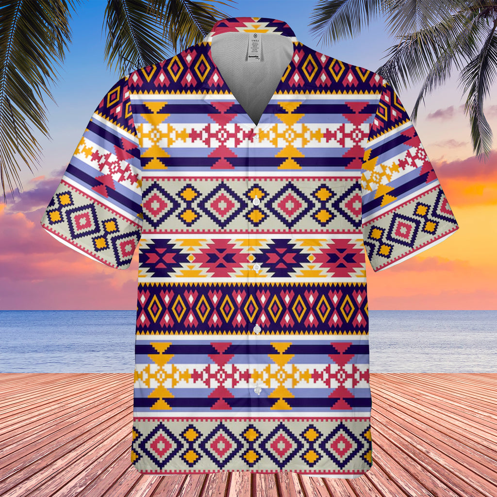 Powwow StoreGBHW00073 Pattern Native Hawaiian Shirt 3D