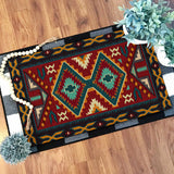 Powwow Store gb nat00061 native red yellow pattern native doormat