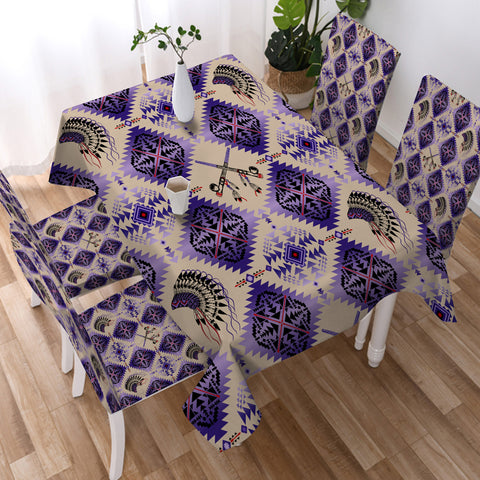 GB-NAT00744 Pattern Tribal Native Tablecloth