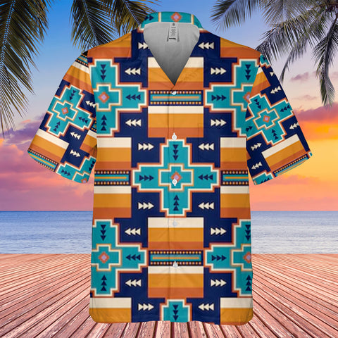 Powwow StoreGBHW00072 Pattern Native Hawaiian Shirt 3D