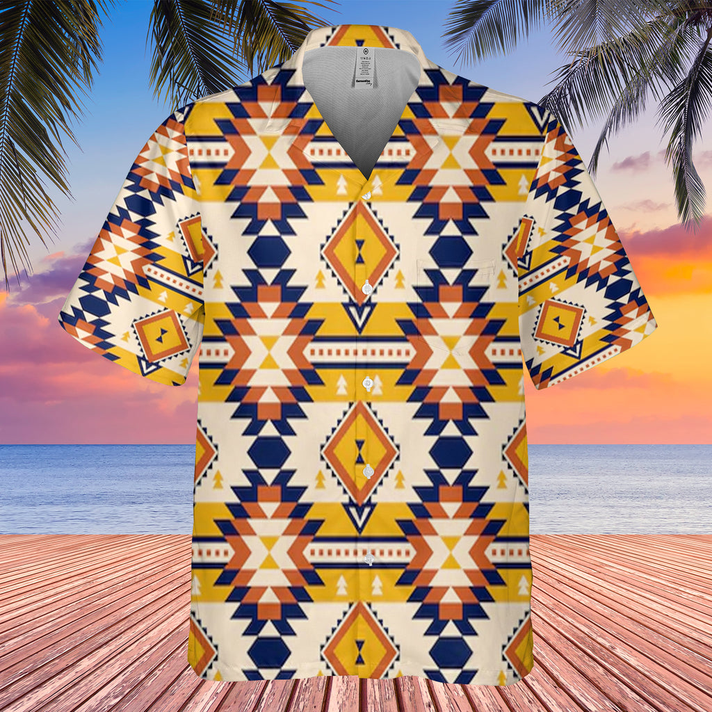 Powwow StoreGBHW00070 Pattern Native Hawaiian Shirt 3D